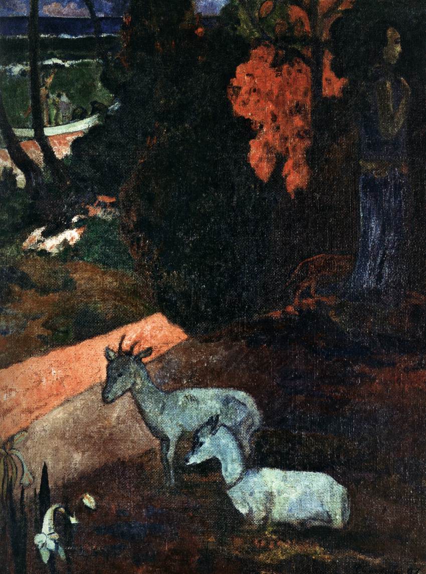 paysage avec Two Goats (Tarari maruru)